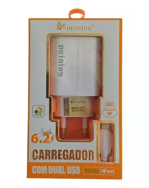 Carregador Rápido PEI 287 – USB com Alta Eficiência e Segurança