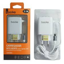 Carregador Veicular Basike CAR-9002 – Dupla USB com Carregamento Rápido
