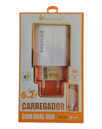 Carregador Rápido PEI 287 – USB com Alta Eficiência e Segurança