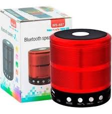 Caixa de Som Bluetooth Mini Speaker WS-887 – Compacta, Potente e Cheia de Estilo